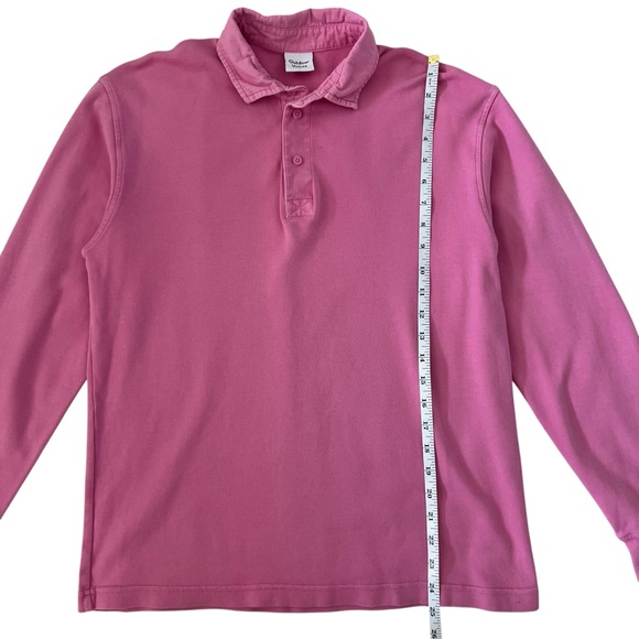 Outdoor Voices Pink Preppy Long Sleeve‎ Rugby Polo Top Shirt Size S - Picture 13 of 15